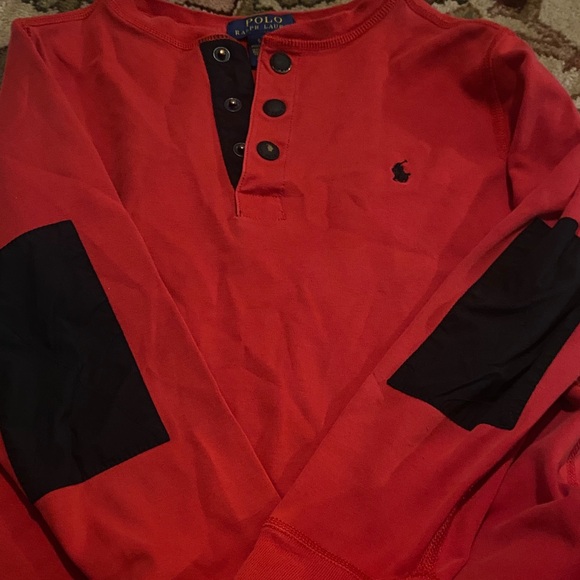 Polo Ralph Lauren Other - Polo by Ralph Lauren Red Henley with Black Accents size 8